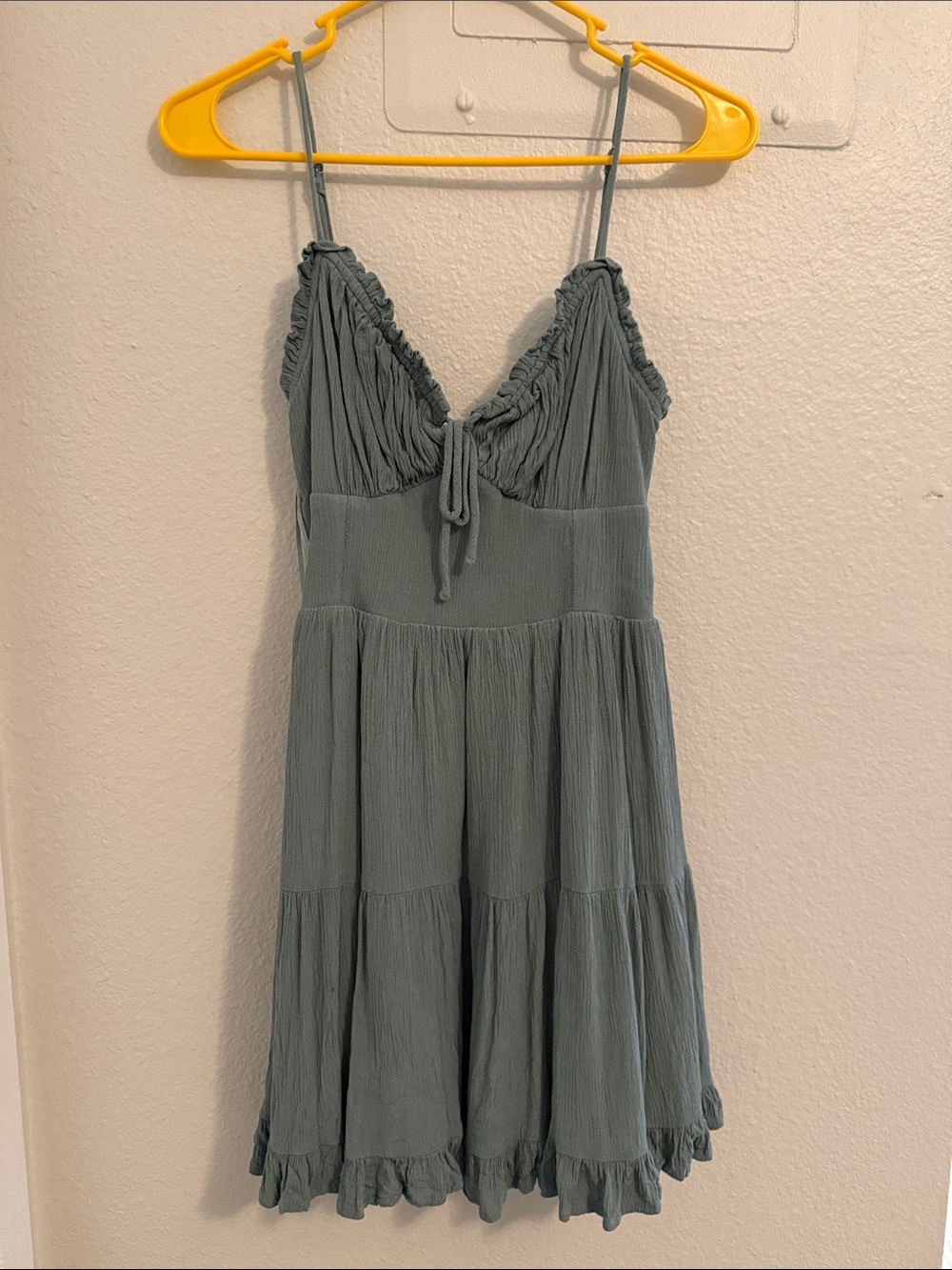Windsor Sage Green Tiered Ruffle Sundress